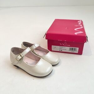 Nina Toddler Ivory Mary Jane Dress Shoes